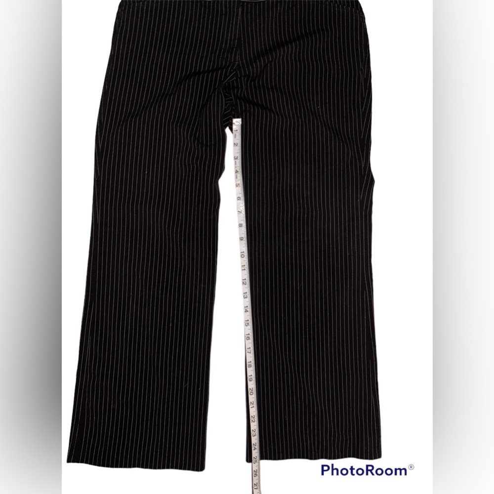 Worthington • Dress Pants, Slacks, Black with White Pinstripes, Straight, 10P - Picture 10 of 10